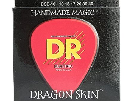 DR Strings DSE10 Dragon Skin K3 Coated Electric Guitar Strings 10-46 Online now