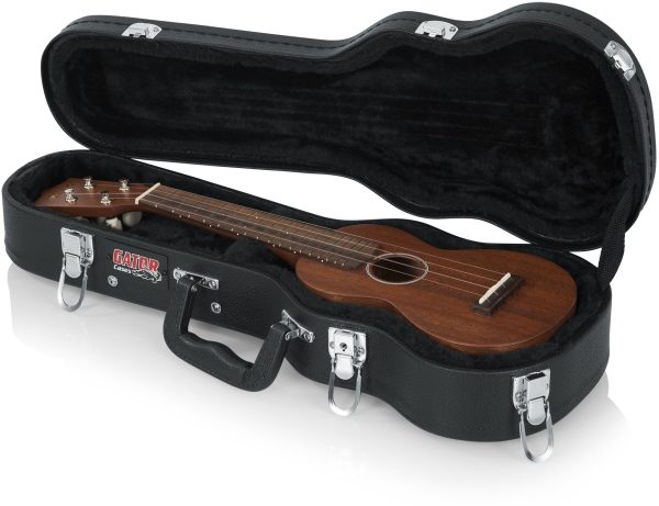 Gator Cases GWE-UKE-SOP Hard-Shell Wood Case for SOPRANO-Style Ukulele Supply