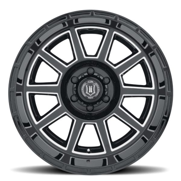 ICON Recoil 20x10 6x5.5 -24mm Offset 4.5in BS Gloss Black Milled Spokes Wheel Hot on Sale