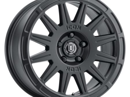 ICON Ricochet 17x8 5x4.5 38mm Offset 6in BS Satin Black Wheel Cheap