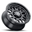 ICON Alpha 20x9 8x170 0mm Offset 5in BS Gloss Black Milled Spokes Wheel Cheap