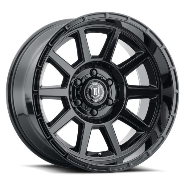 ICON Recoil 20x10 5x150 -24mm Offset 4.5in BS Gloss Black Wheel Sale