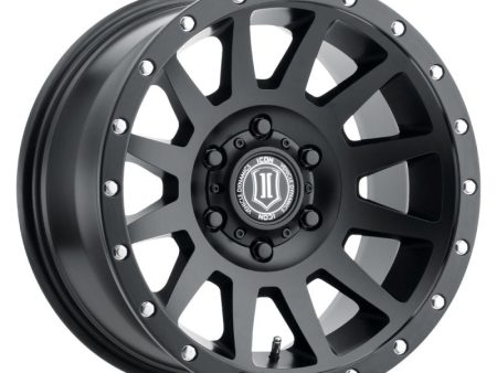 ICON Compression 18x9 5x5 -12mm Offset 4.5in BS Satin Black Wheel Cheap