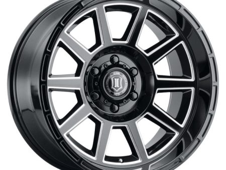 ICON Recoil 20x10 6x5.5 -24mm Offset 4.5in BS Gloss Black Milled Spokes Wheel Hot on Sale