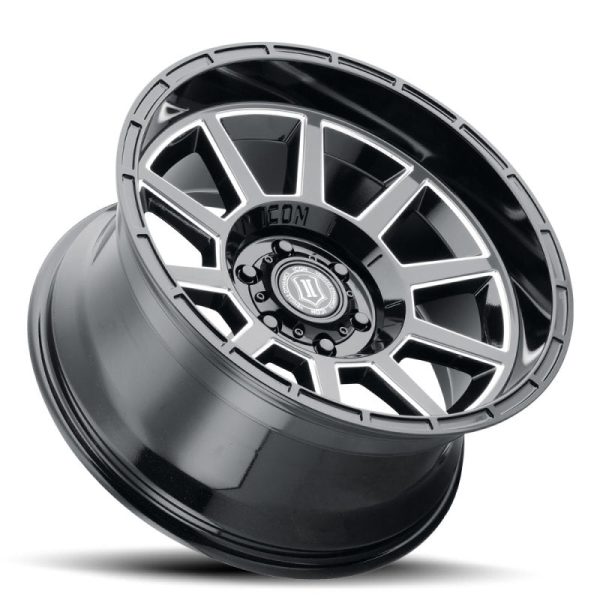 ICON Recoil 20x10 6x5.5 -24mm Offset 4.5in BS Gloss Black Milled Spokes Wheel Hot on Sale