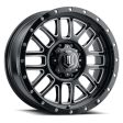 ICON Alpha 20x9 8x170 0mm Offset 5in BS Gloss Black Milled Spokes Wheel Cheap