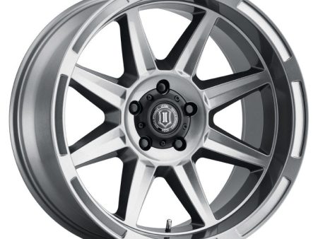 ICON Bandit 20x10 6x5.5 -24mm Offset 4.5in BS Gunmetal Wheel For Sale