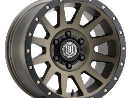 ICON Compression 18x9 5x150 25mm Offset 6in BS Bronze Wheel Fashion