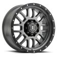 ICON Alpha 20x9 6x135 16mm Offset 5.625in BS Gunmetal Wheel For Cheap