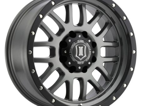 ICON Alpha 20x9 6x135 16mm Offset 5.625in BS Gunmetal Wheel For Cheap