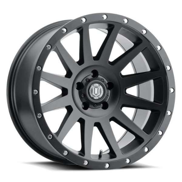 ICON Compression 20x10 6x5.5 -19mm Offset 4.75inBS Satin Black Wheel Cheap