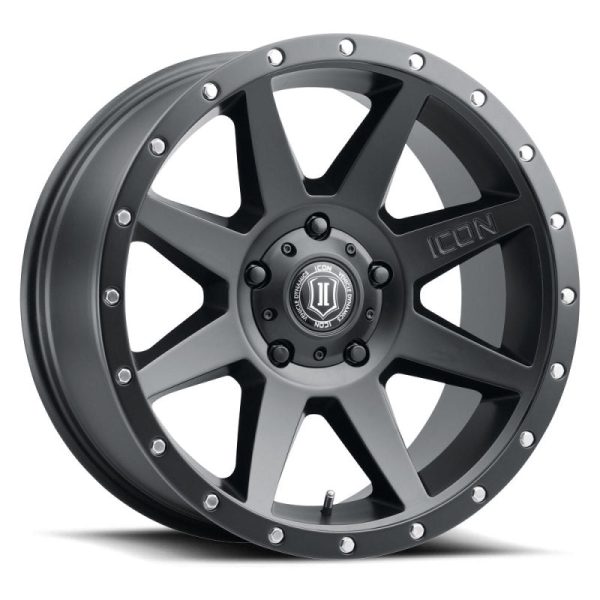 ICON Rebound 20x9 6x5.5 0mm Offset 5in BS Satin Black Wheel on Sale