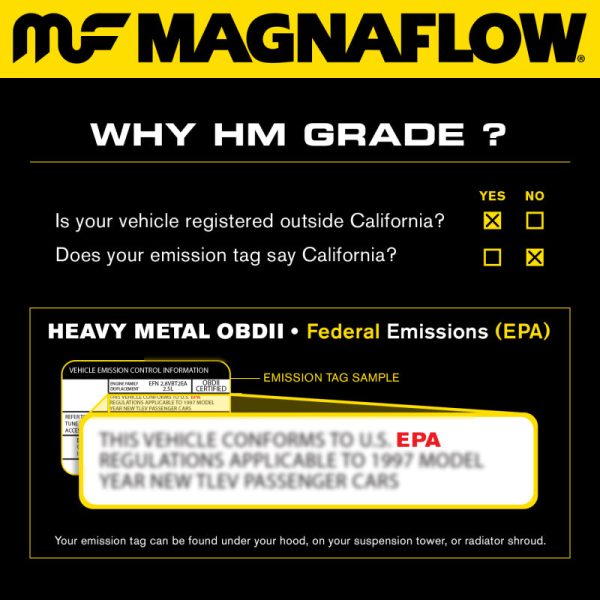 Magnaflow Conv Univ 2.5in. W O2 Online Hot Sale