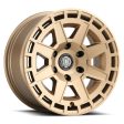 ICON Compass 17x8.5 5x5 -6mm Offset 4.5in BS Satin Brass Wheel Hot on Sale