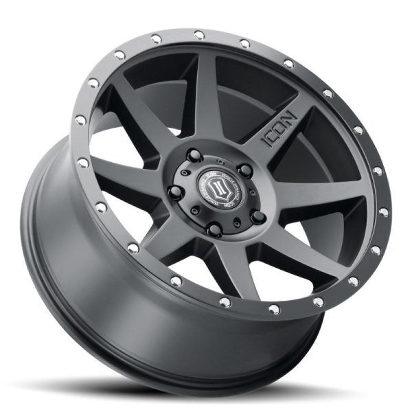 ICON Rebound 20x9 6x5.5 0mm Offset 5in BS Satin Black Wheel on Sale